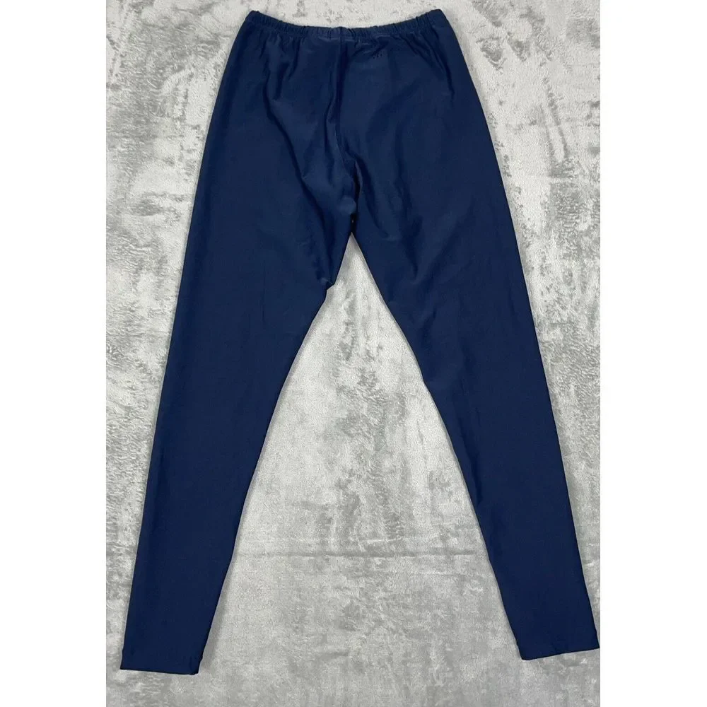 Nike Alpha Project Pants Womens Sz L Compression Blue Athletic Drawstring Tights